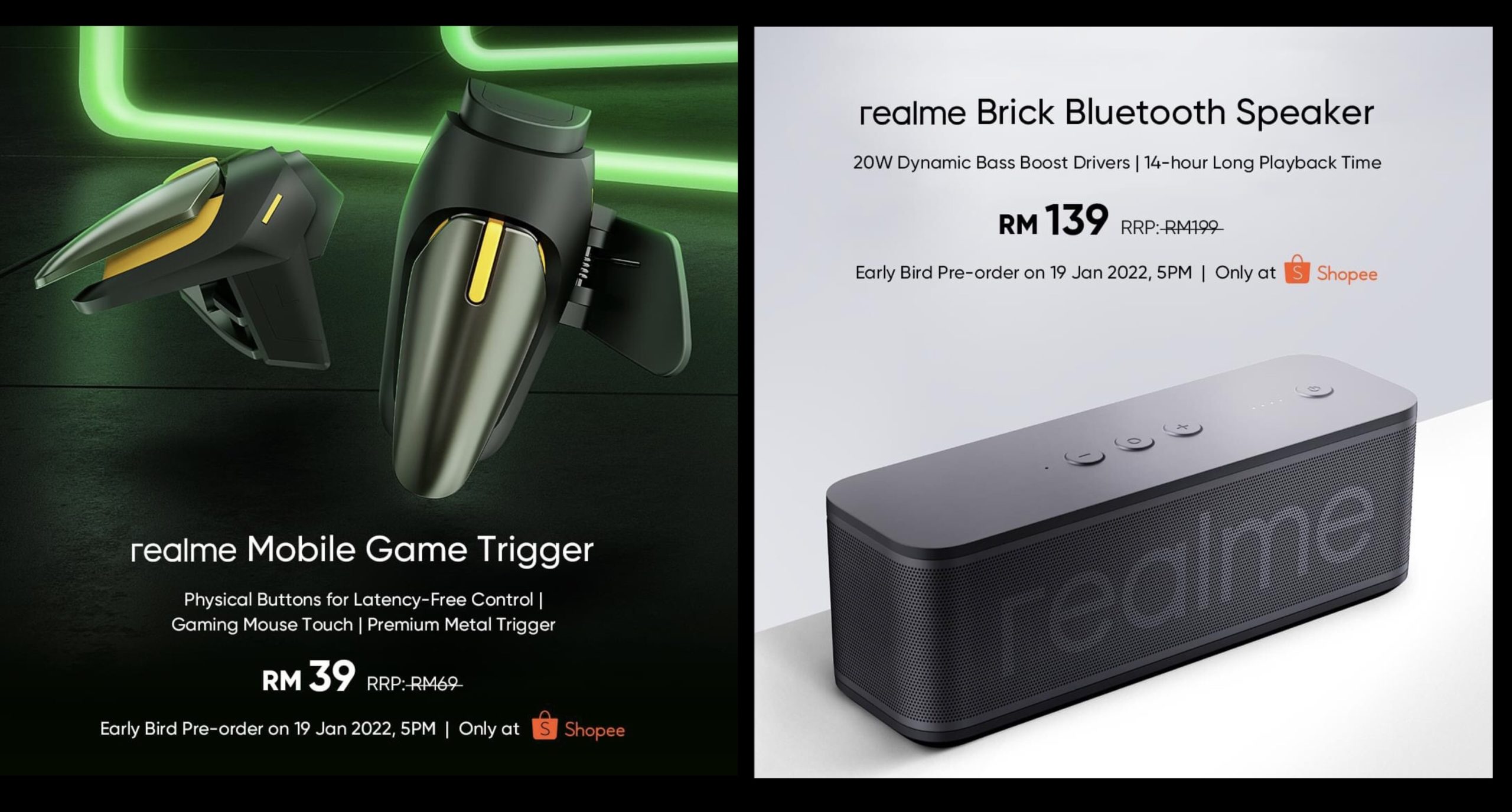 realme Mobile Game Trigger dan realme Brick Bluetooth Speaker kini ditawarkan pada harga yang lebih murah 7