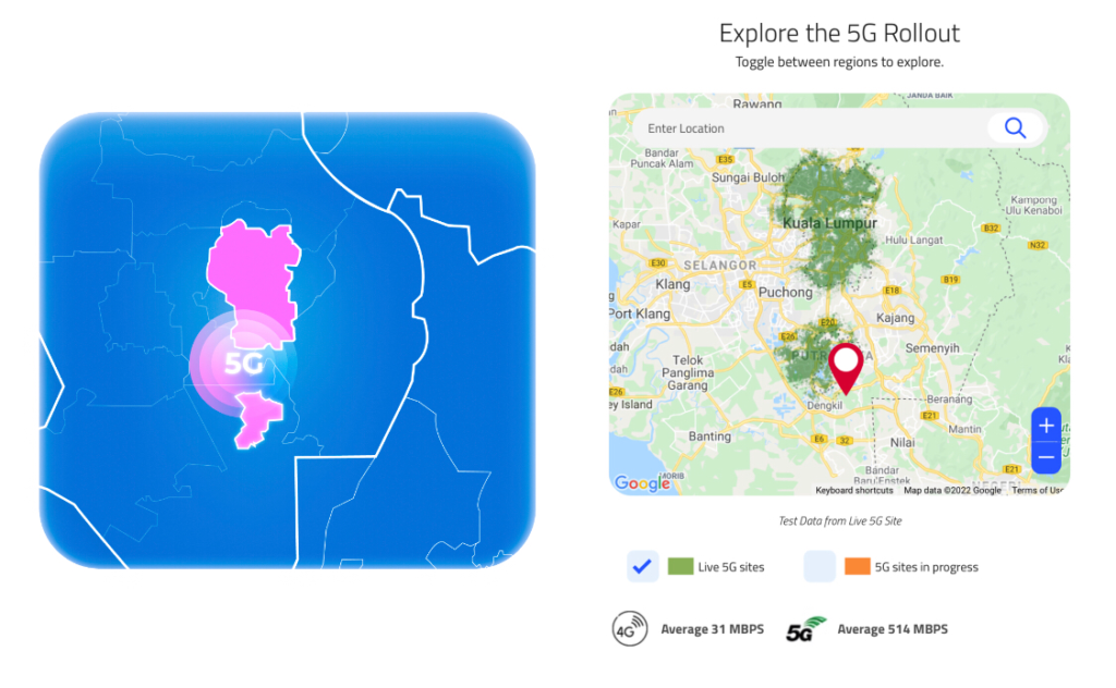 Rangkaian 5G kini di Malaysia - Lihat Liputan 5G di Kawasan Anda 1