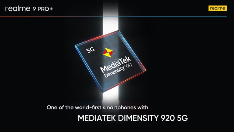 realme 9 Pro+ disahkan akan menggunakan cip MediaTek Dimensity 920 5G 7
