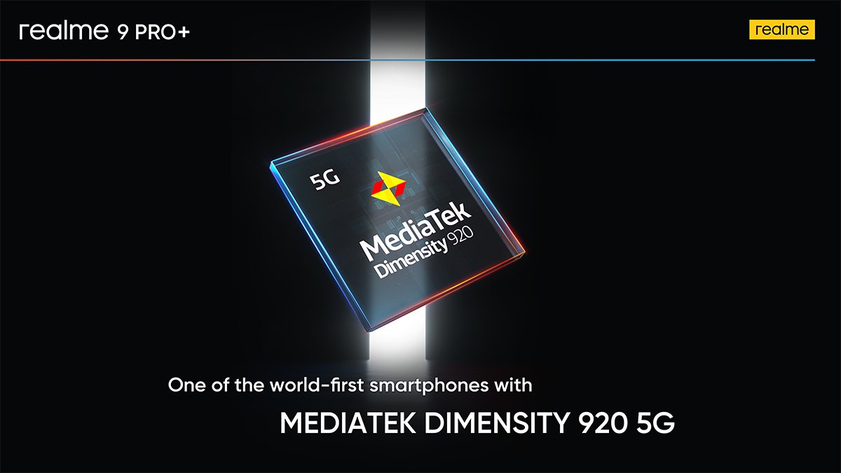 realme 9 Pro+ disahkan akan menggunakan cip MediaTek Dimensity 920 5G 3