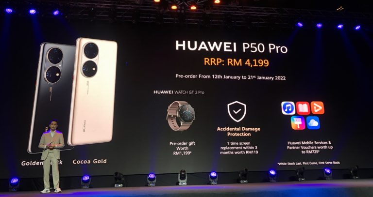 HUAWEI P50 Pro kini ditawarkan di Malaysia pada harga RM 4,199 9