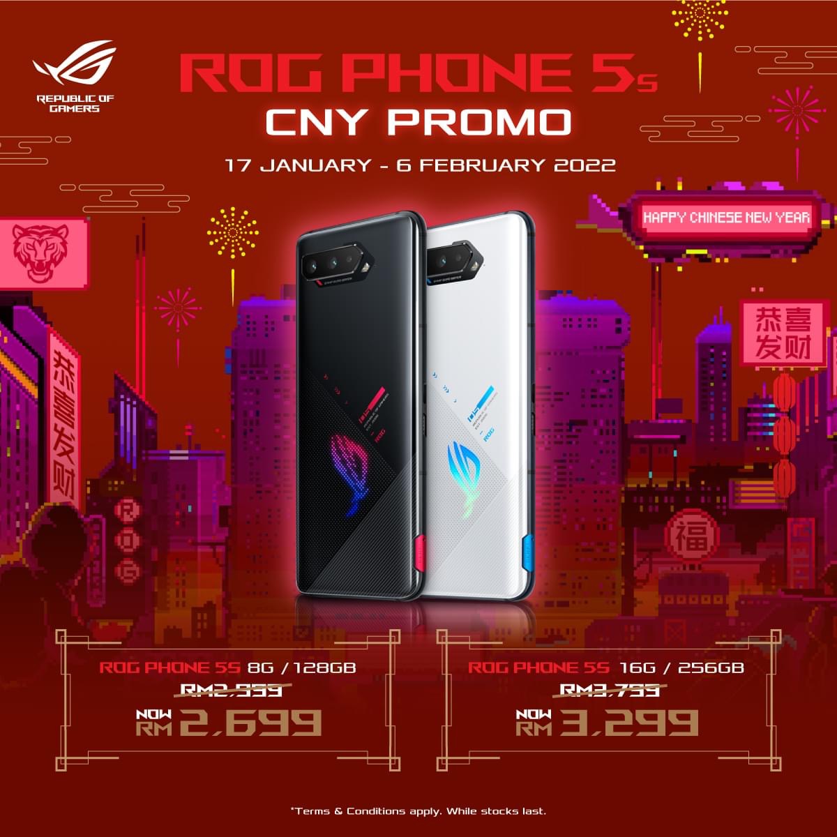 Asus ROG Phone 5s dengan cip Snapdragon 888+ kini ditawarkan pada harga serendah RM 2,699 sahaja 3