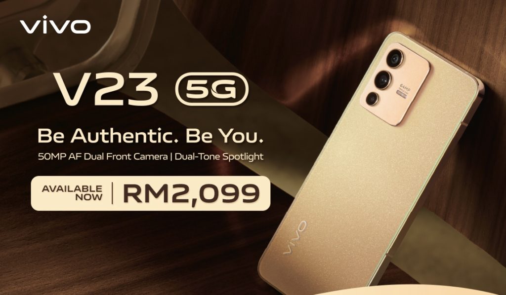 vivo V23 5G kini rasmi di Malaysia pada harga RM 2,099 - panel belakang boleh bertukar warna 1