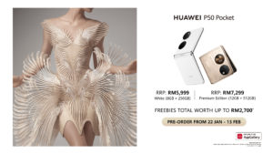 HUAWEI P50 Pocket kini dibuka untuk pra-tempahan dengan hadiah percuma bernilai RM 2,700 1