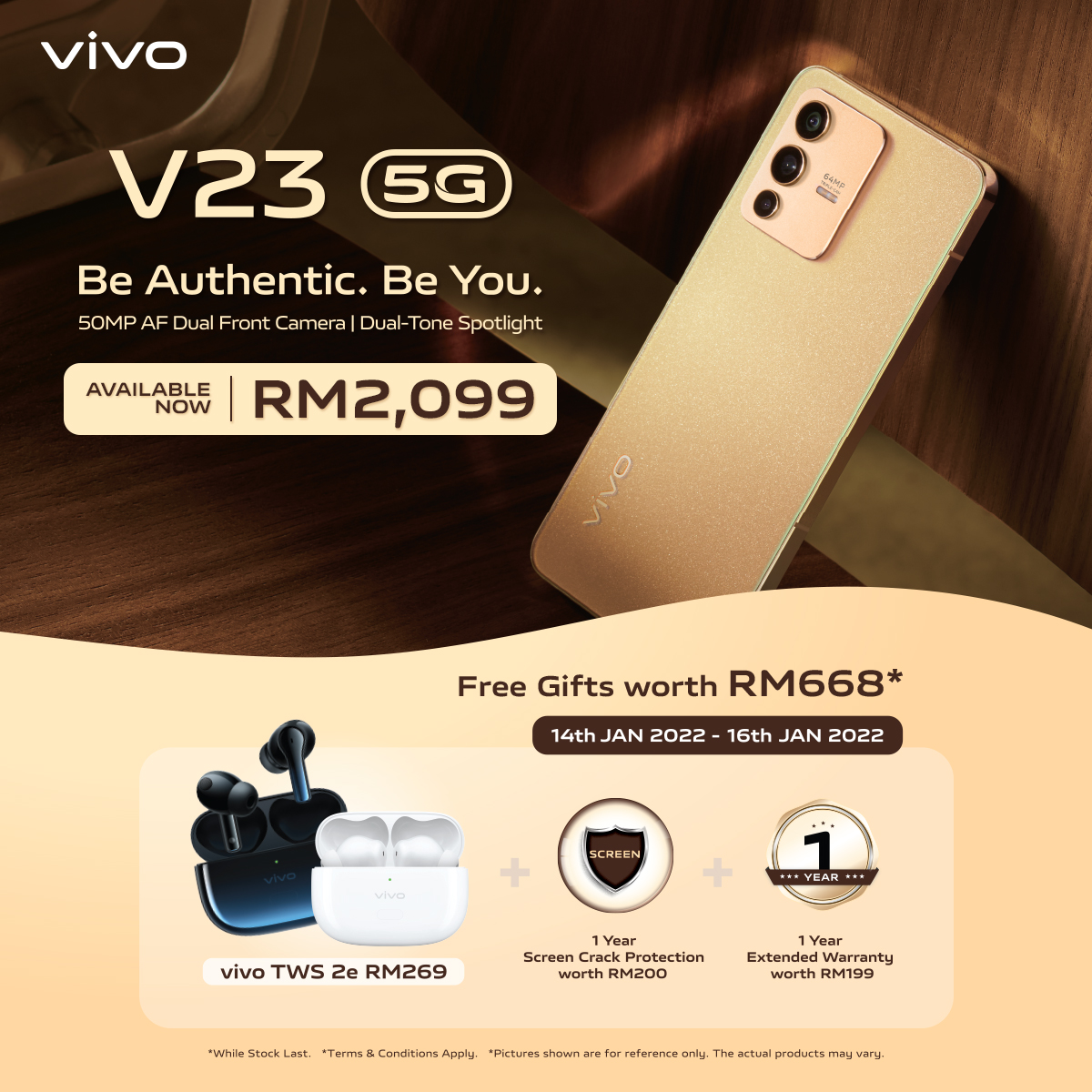 vivo V23 5G kini rasmi di Malaysia pada harga RM 2,099 - panel belakang boleh bertukar warna 18