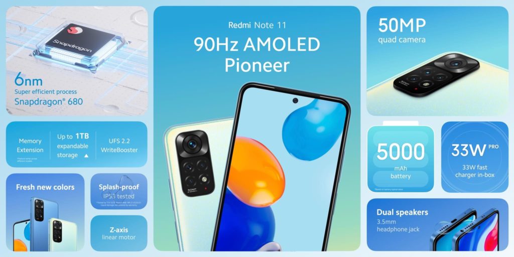 Xiaomi Redmi Note 11 dan Redmi Note 11S kini rasmi untuk pasaran global 1