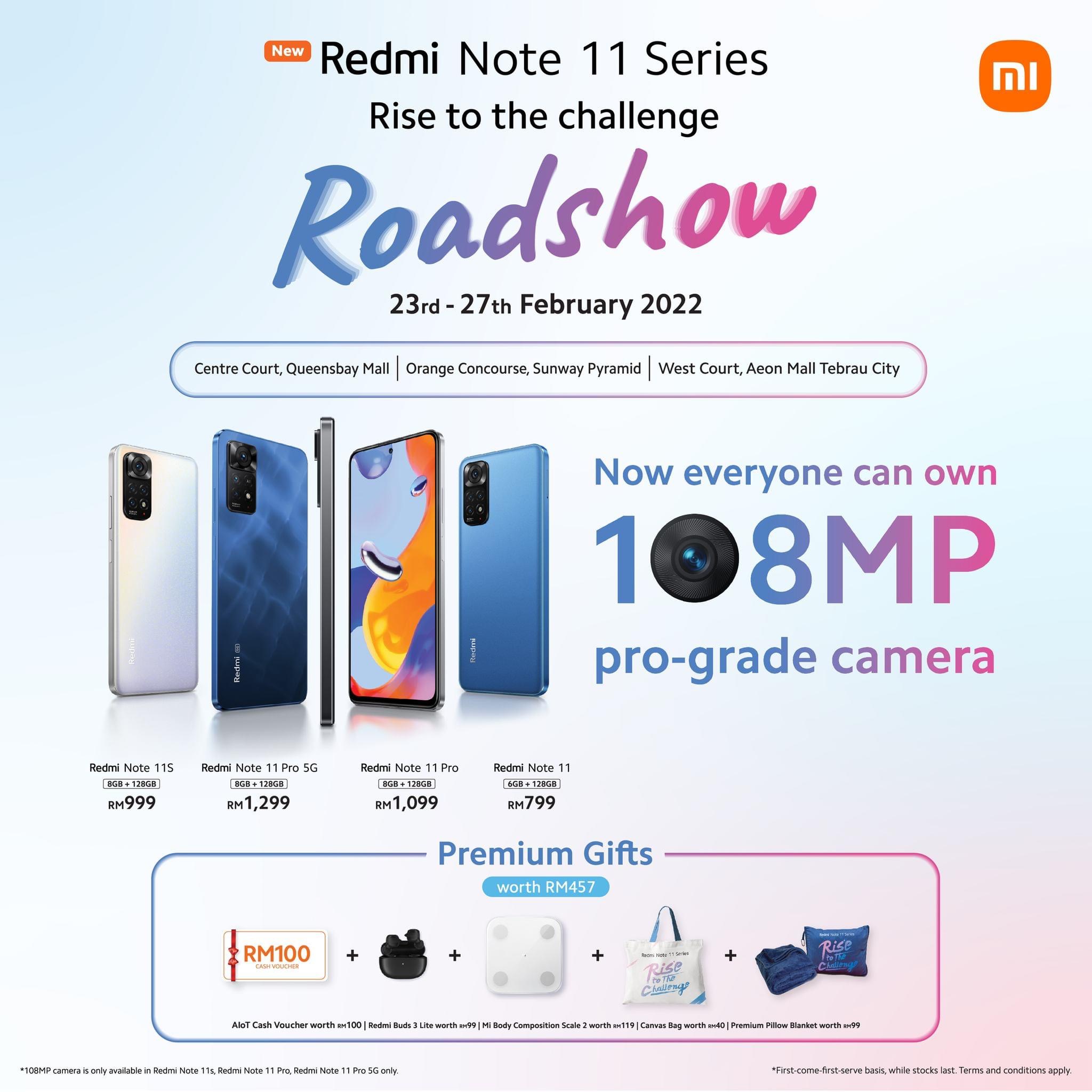 6,507 unit Redmi Note 11 Series berjaya dijual di Malaysia dalam masa 24 Jam 6