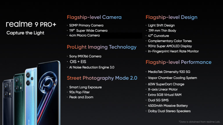 realme 9 Pro+ kini rasmi dengan MediaTek 920 5G, sensor utama 50MP dan pengecasan 60W - realme 9 Pro juga dilancarkan 10