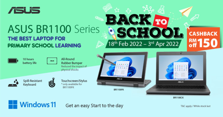 Asus tawar komputer riba untuk pelajar sekolah rendah - harga dari RM 1,449 6