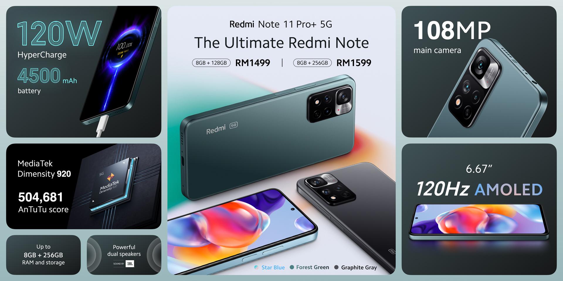 Xiaomi Redmi Note 11 Pro+ 5G dan Redmi Note 11S 5G kini rasmi di Malaysia - harga dari RM 999 13