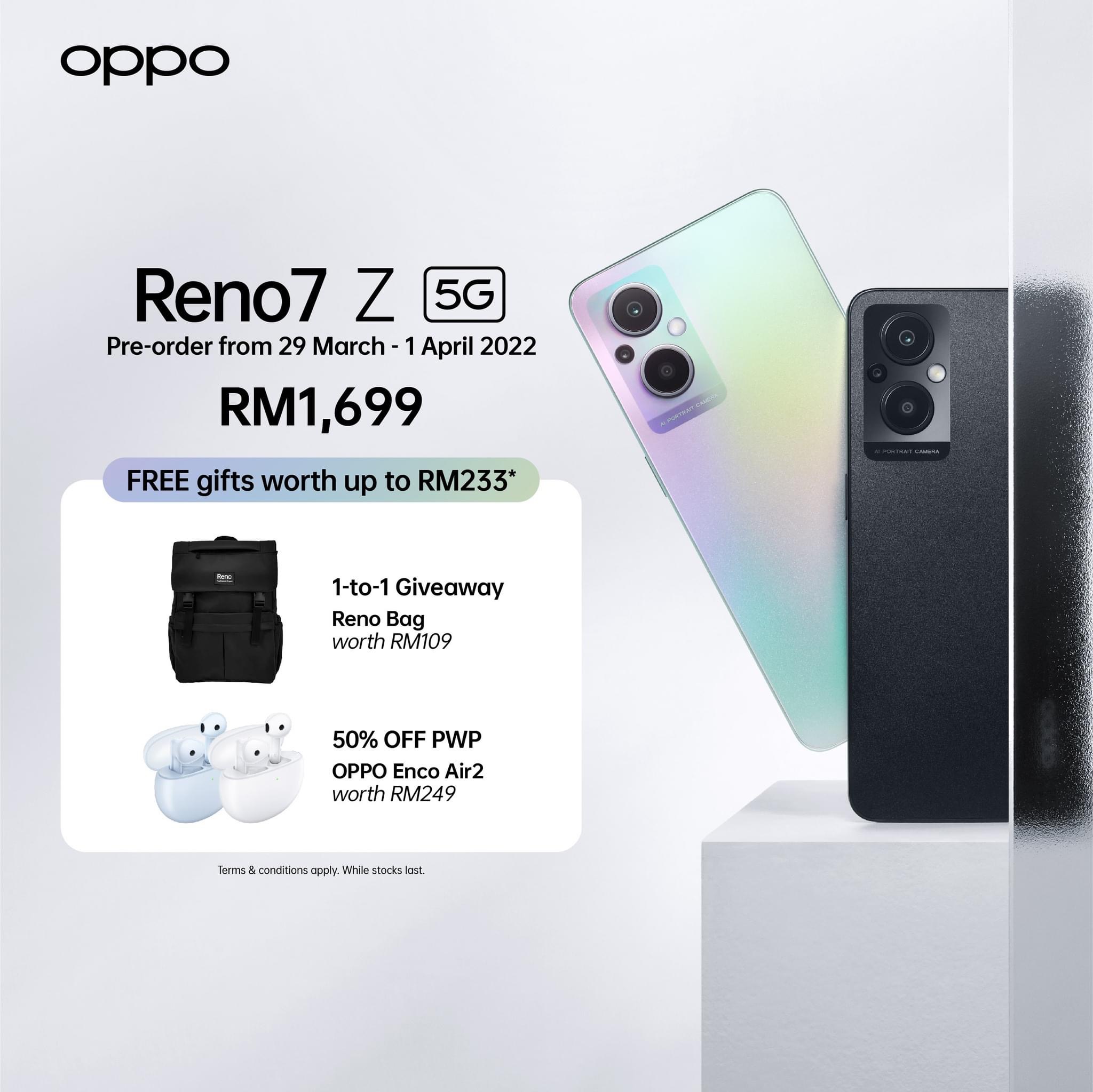 OPPO Reno7 Z 5G kini rasmi di Malaysia dengan skrin AMOLED dan cip Snapdragon 695 - RM 1,699 9