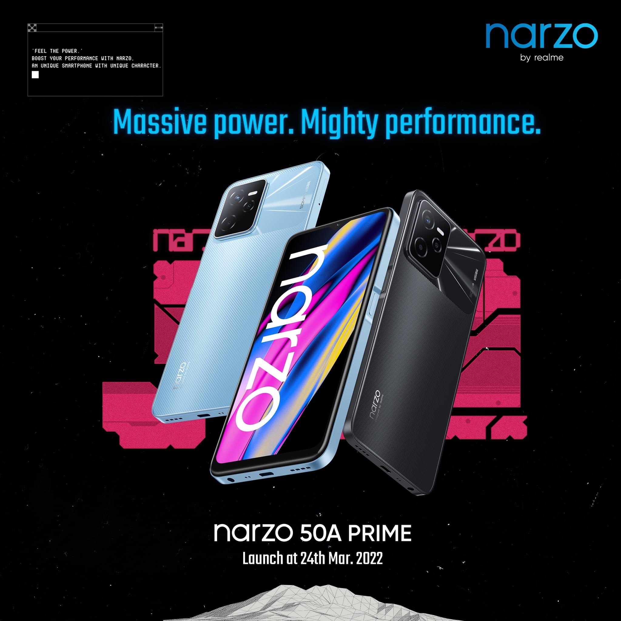 realme Narzo 50A Prime tiba di Malaysia 24 Mac ini - bersama realme GT 2 Pro 3