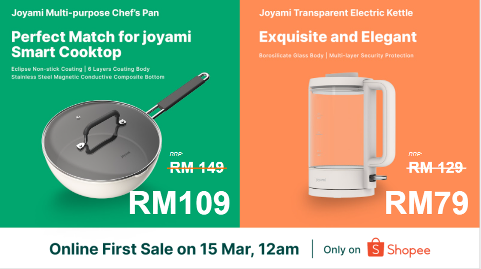 joyami Smart Rice Cooker S1 akan ditawarkan pada harga RM 99 sahaja di Shopee pada 15 Mac ini 9