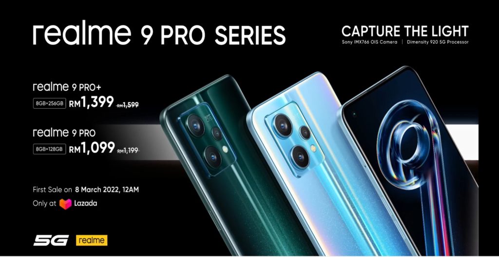 realme 9 Pro+ kini rasmi di Malaysia pada harga RM 1,599 1