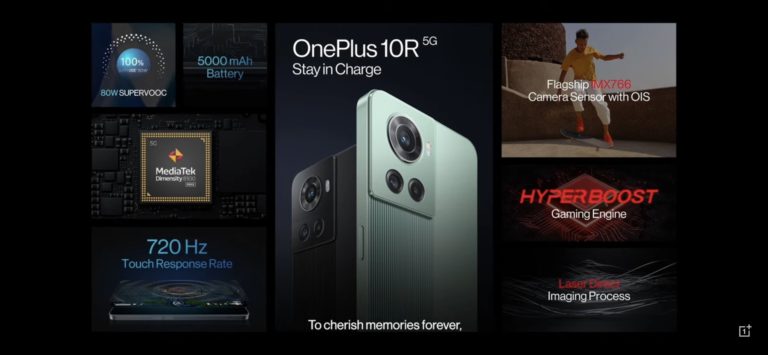 OnePlus 10R kini rasmi dengan cip Dimensity 8100 Max dan pengecasan pantas 150W 6