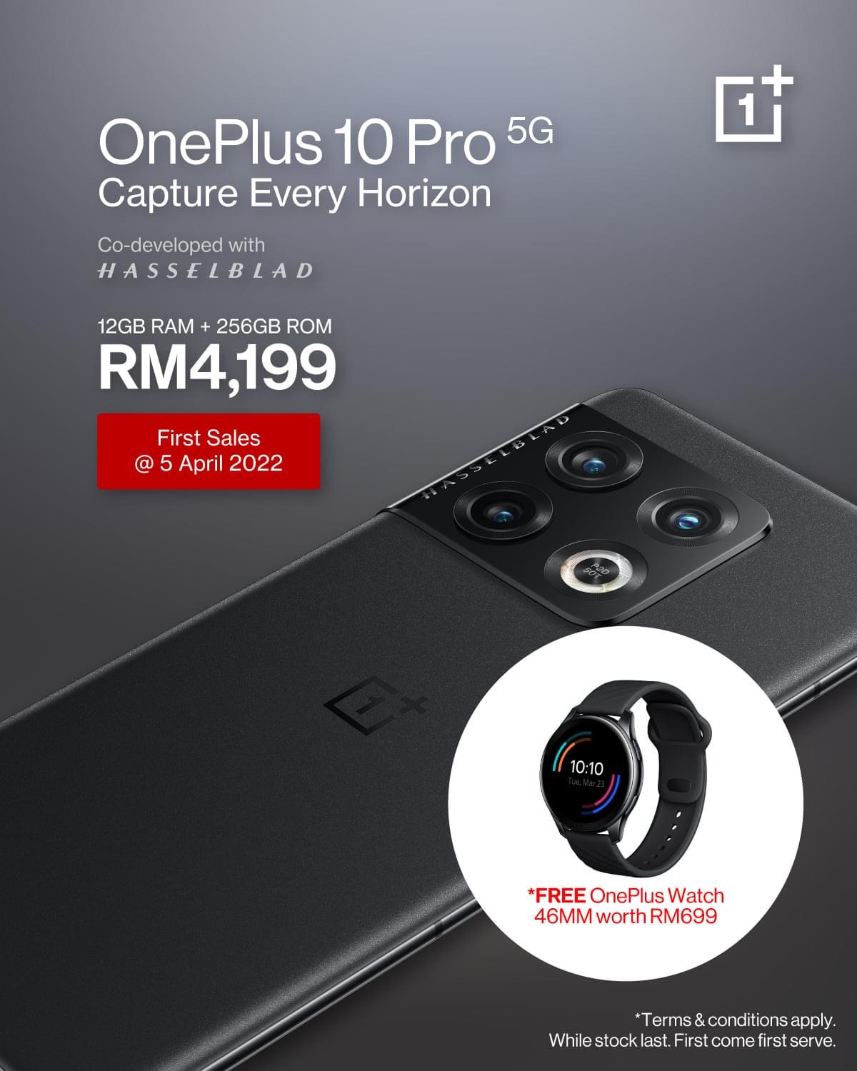 OnePlus 10 Pro akan ditawarkan di Malaysia mulai 5 April pada harga RM 4,199 15