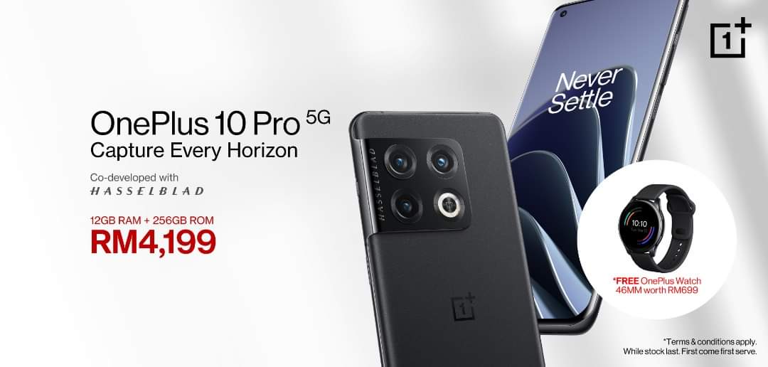 OnePlus 10 Pro akan ditawarkan di Malaysia mulai 5 April pada harga RM 4,199 11