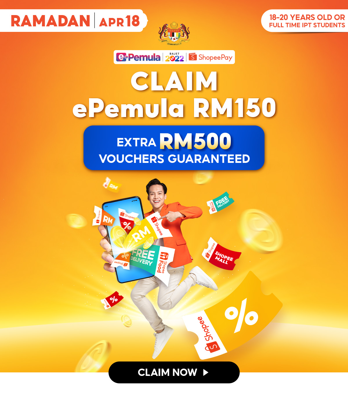 Tebus kredit ePemula RM 150 di ShopeePay dan nikmati ganjaran tambahan bernilai RM 500 7