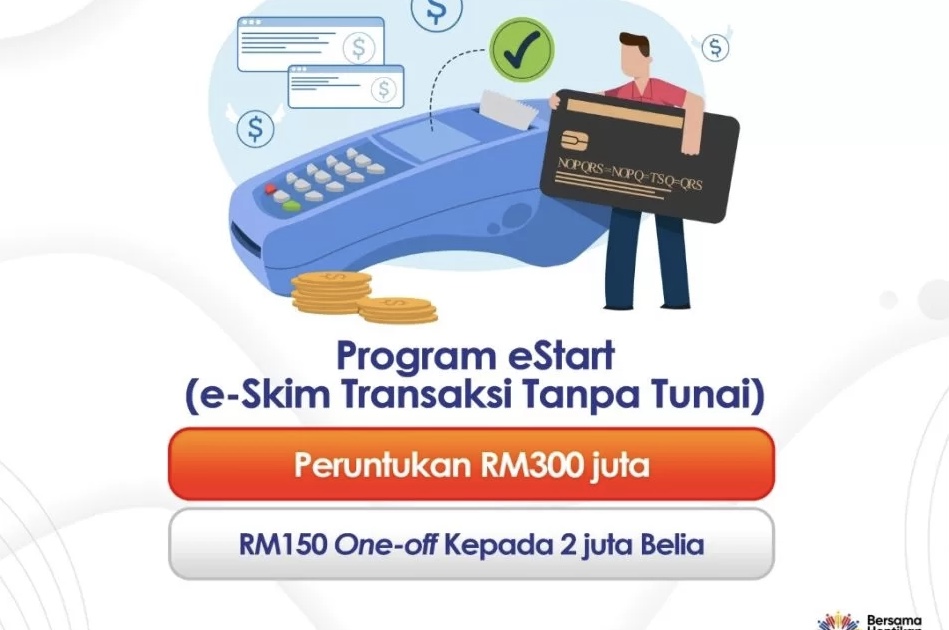 Program ePemula - e-tunai bernilai RM 150 untuk belia akan ditawarkan melalui 4 penyedia e-dompet 3