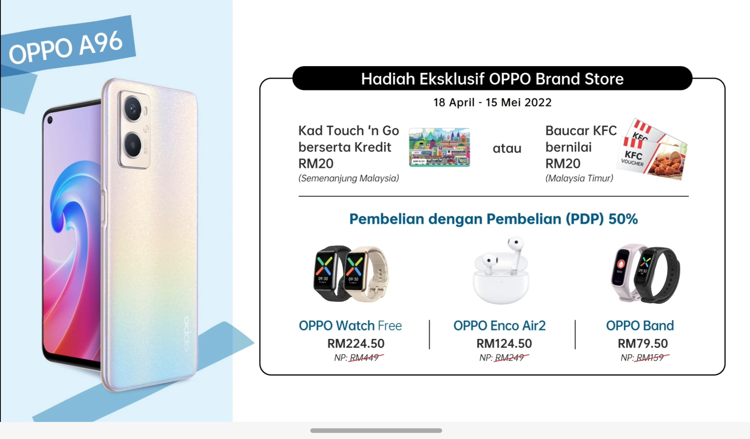 OPPO A96 kini rasmi di Malaysia dengan skrin 90Hz dan kamera 50MP - RM 1,299 sahaja 16