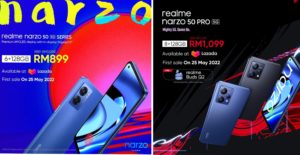 realme Narzo 50 Pro 5G dan Narzo 50 kini di Malaysia - harga promosi dari RM 899 sahaja 1
