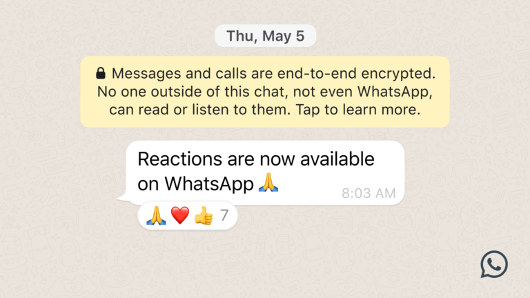 WhatsApp kini sokong ciri Emoji Reactions dan perkongsingan fail bersaiz sehingga 2GB 7