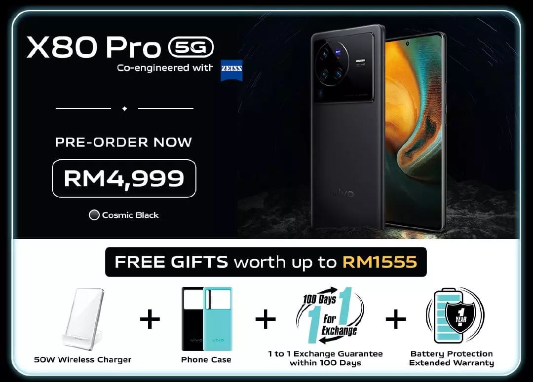 vivo X80 Pro 5G kini rasmi di Malaysia pada harga RM 4,999 18