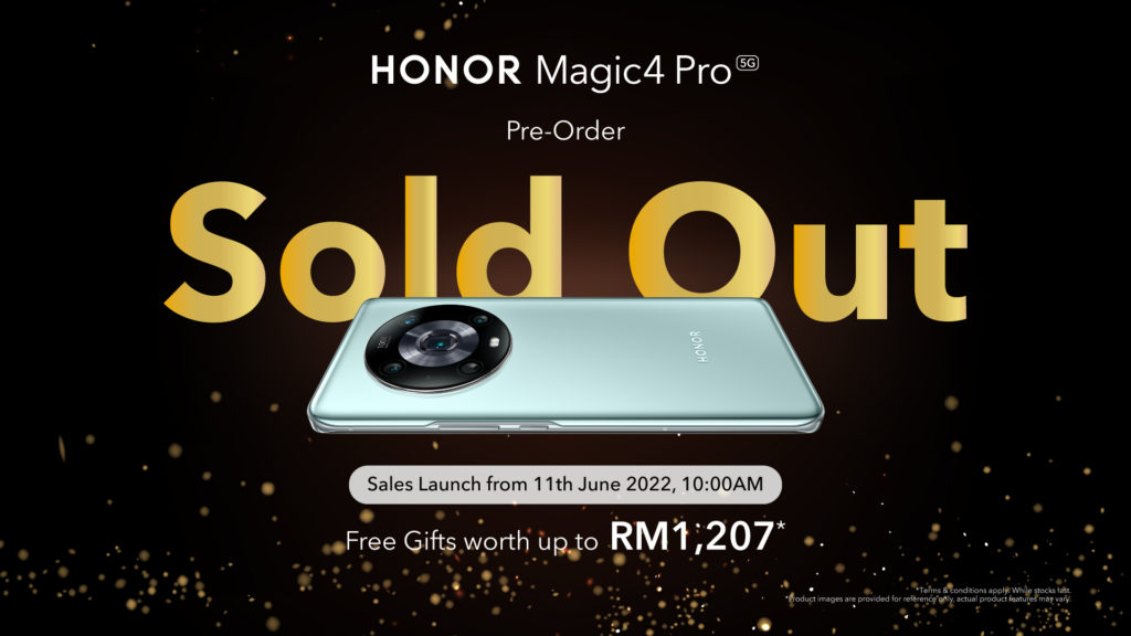 Pra-tempahan HONOR Magic4 Pro habis terjual - jualan rasmi bermula 11 Jun ini 1