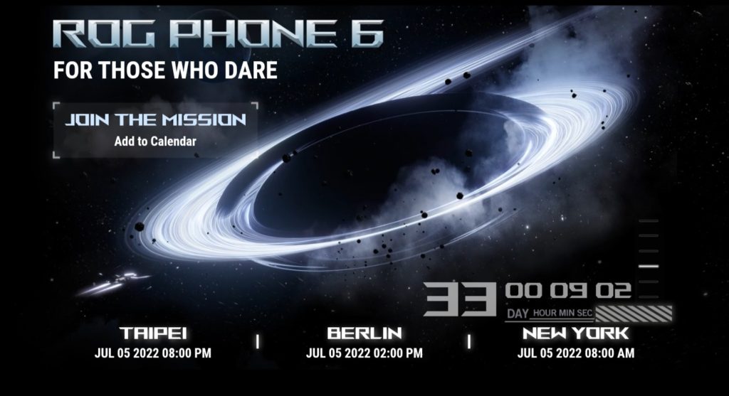 ASUS ROG Phone 6 akan dilancarkan pada 7 Julai 2022 - cip Snapdragon 8+ Gen 1 telah disahkan 1