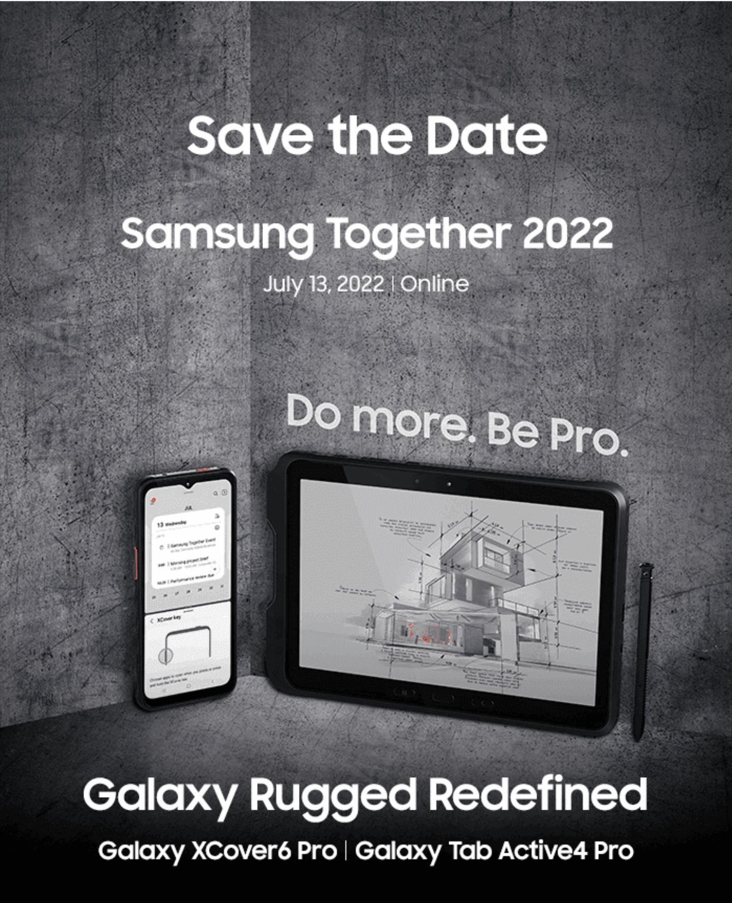 Samsung Galaxy XCover6 Pro dan Galaxy Tab Active4 Pro akan dilancarkan 12 Julai ini - perani tahan lasak 3