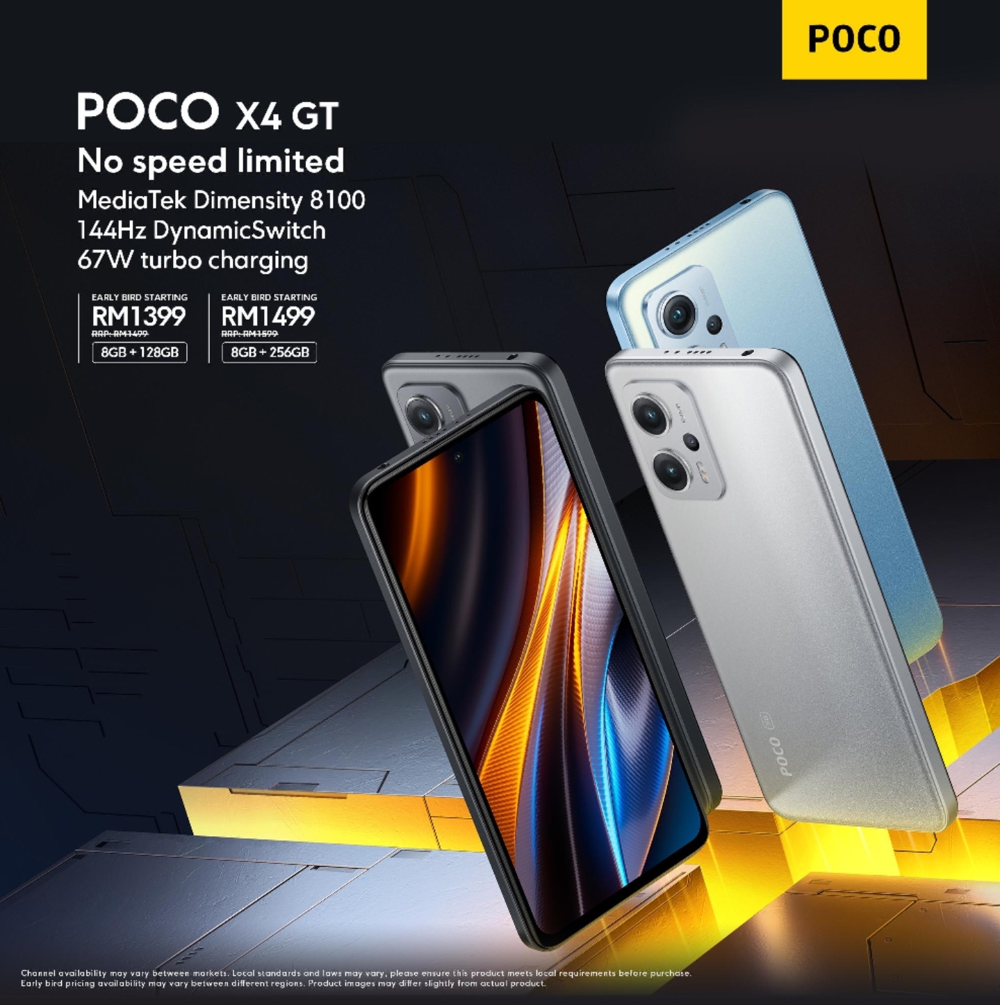 Poco X4 GT kini rasmi di Malaysia dengan skrin 144Hz dan cip Dimensity 8100 - harga promosi dari RM 1,399 7