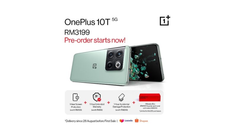 OnePlus 10T 5G akan ditawarkan pada harga RM 3,199 - pra-tempahan kini di buka 7
