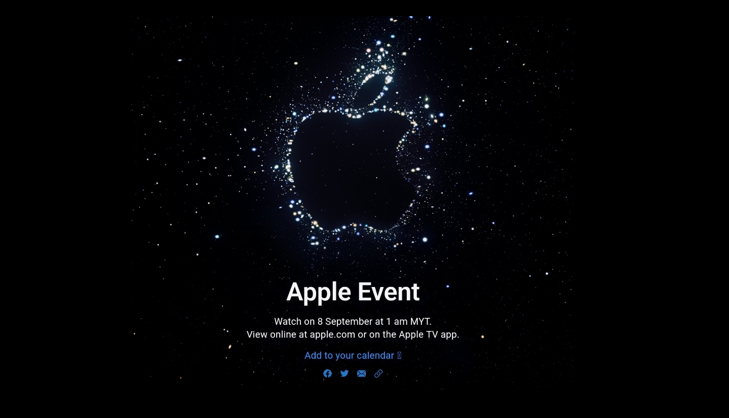 Apple sahkan pelancaran iPhone 14 Series akan berlangsung pada 7 September 3