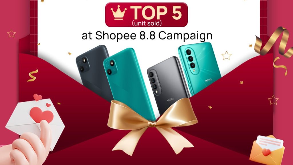 WIKO dinobatkan 5 syarikat telefon pintar terbaik di Jualan Shopee 8.8 1