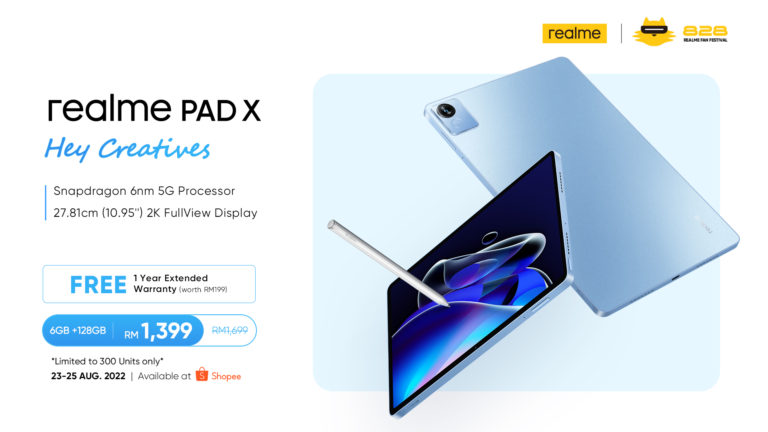 realme Pad X dilancarkan di Malaysia - skrin 2K dan Snapdragon 695 - harga dari RM 1,699 8