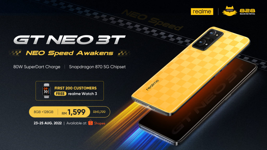 realme GT Neo 3T kini rasmi di Malaysia pada harga promosi dari RM 1,599 1