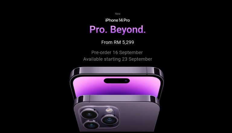 Apple iPhone 14 Pro dan iPhone 14 Pro Max akan ditawarkan pada harga dari RM 5,299 - tempahan bermula 16 September 8