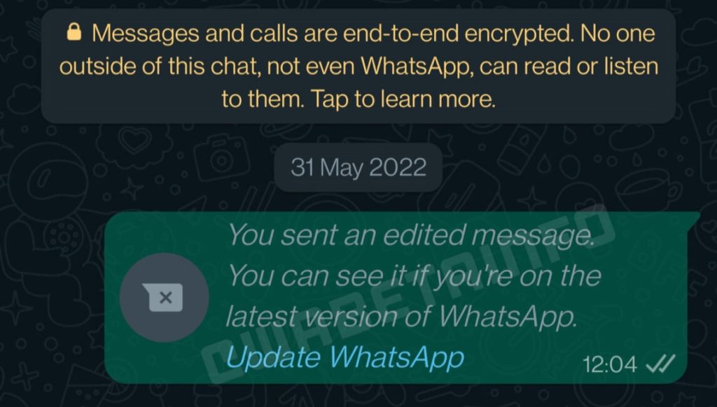 WhatsApp sedang menguji ciri menyunting mesej yang dihantar 1