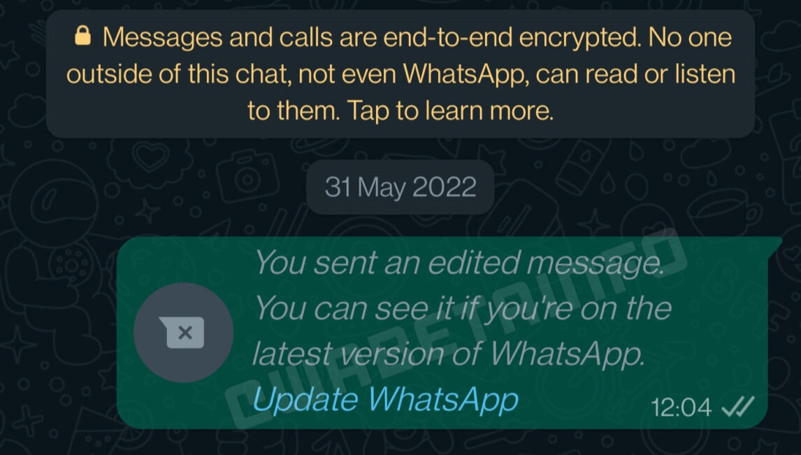 WhatsApp sedang menguji ciri menyunting mesej yang dihantar 3
