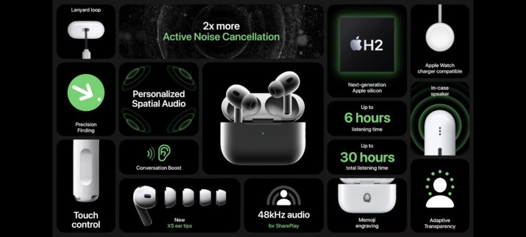 Apple AirPods Pro 2 kini rasmi dengan ciri Spatial Audio dan ciri ANC 2 kali lebih baik - harga RM 1,099 8