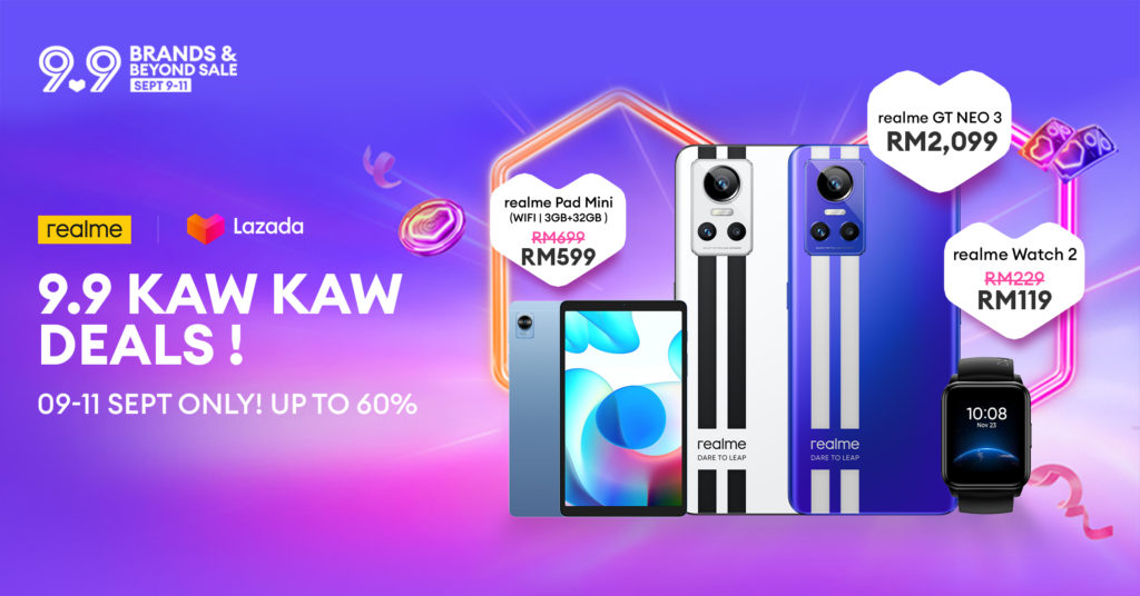 realme Lazada 9.9 KAW KAW DEALS berlangsung mulai tengah malam ini 1