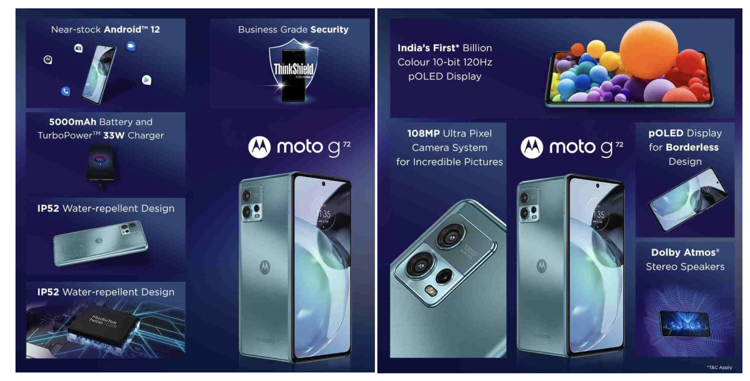 Motorola Moto G72 dengan skrin P-OLED 120Hz dan sensor 108MP kini rasmi - harga sekitar RM 1,183 12
