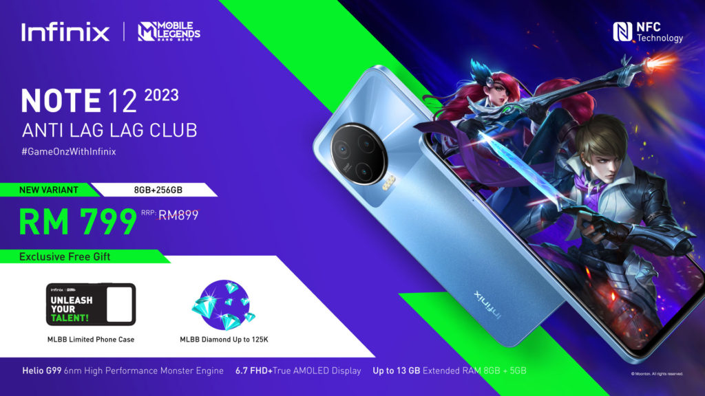 Infinix Note 12 2023 dengan storan 256GB kini ditawarkan- harga promosi RM 799 1