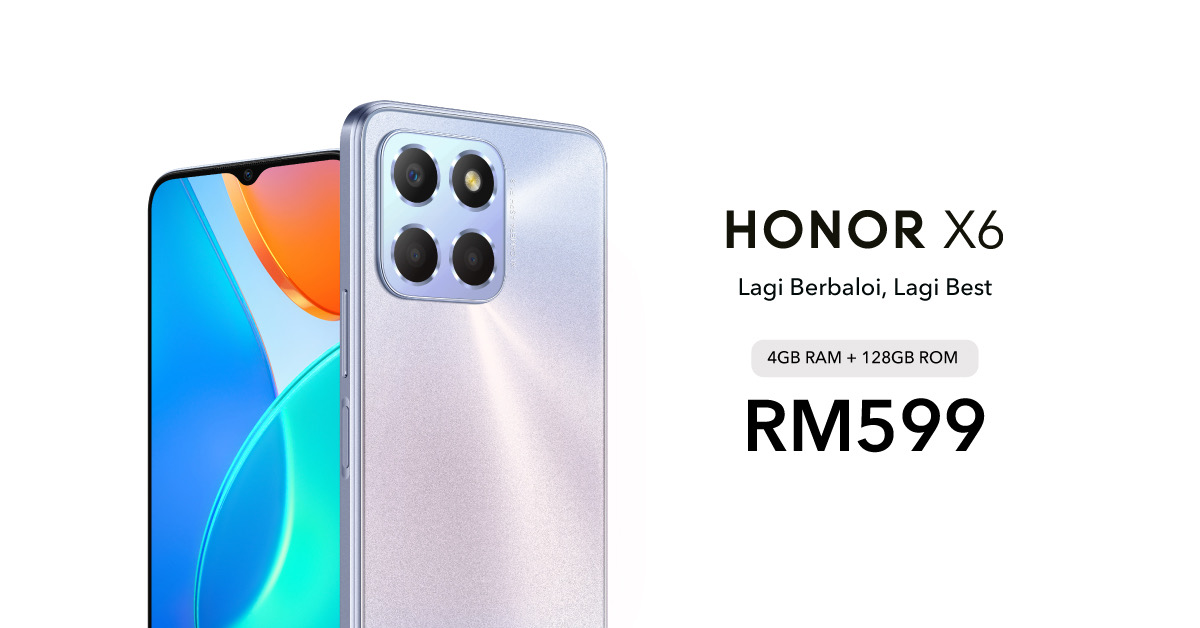 Honor X6 akan ditawarkan di Malaysia mulai 7 Oktober ini - Harga RM 599 7