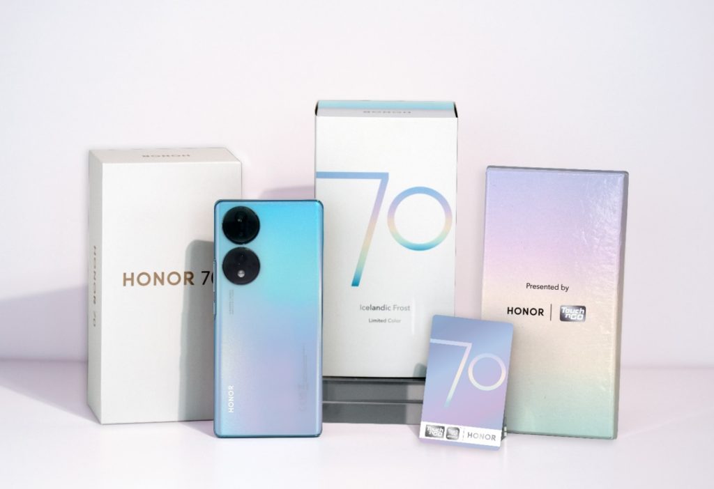 HONOR 70 X Touch 'n Go didalam warna baharu Icelandic Frost kini di ...