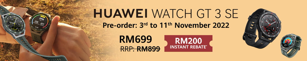 HUAWEI Watch GT 3 SE kini rasmi di Malaysia pada harga promosi RM 699 12