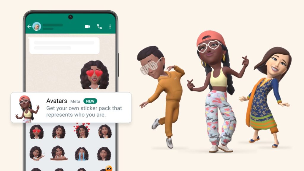 WhatsApp kini menawarkan ciri Avatars - sticker peribadi yang anda boleh reka sendiri 1