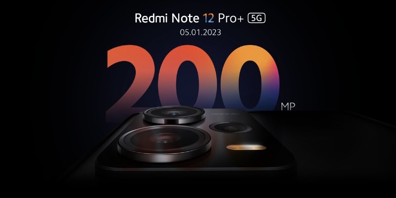 Xiaomi Redmi Note 12 Pro+ dengan sensor 200MP akan dilancarkan pada 5 Januari 1
