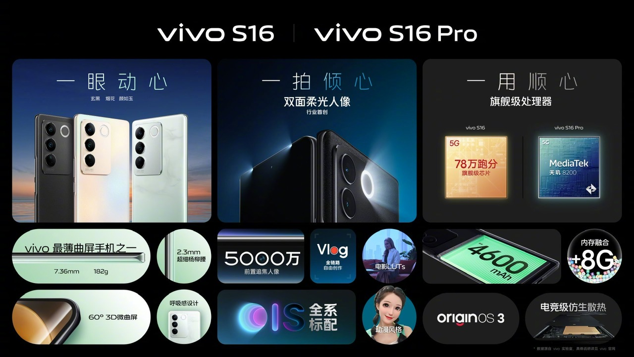 vivo S16 Pro dan S16 kini rasmi dengan cip Dimensity 8200 dan kamera selfie 50MP - harga dari RM 1,583 5