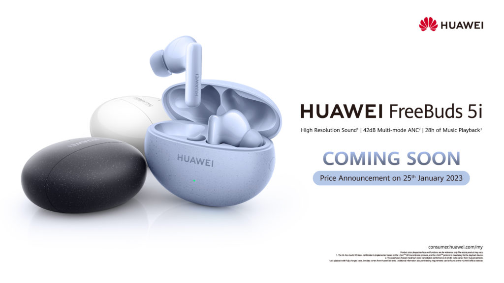 HUAWEI FreeBuds 5i dengan ciri ANC pada harga mampu milik akan tiba di Malaysia pada 25 Januari ini 1